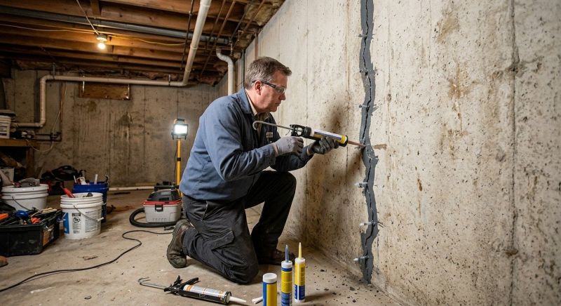 Basement Crack Repair in New Smyrna Beach, FL