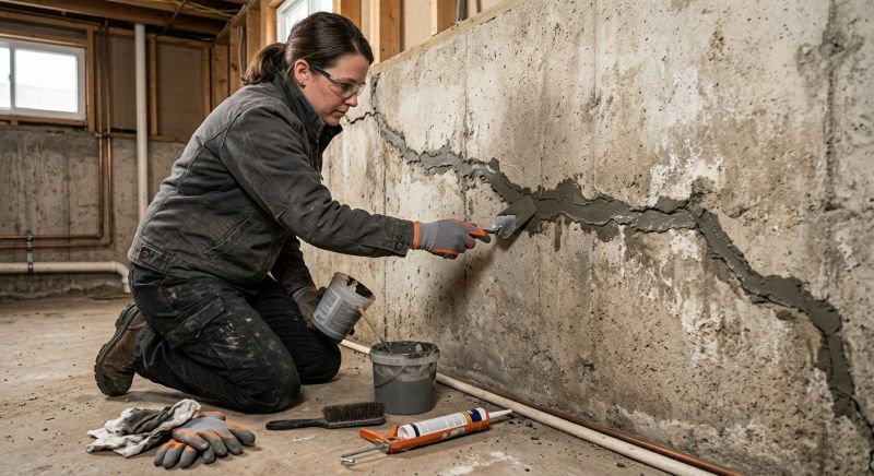 Cracked Basement Floor Repair in New Smyrna Beach, FL