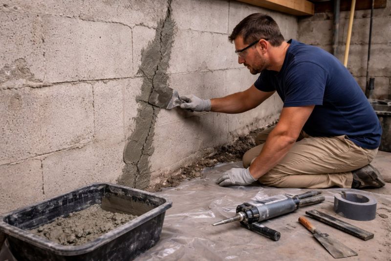 Foundation Crack Repair in Osteen, FL