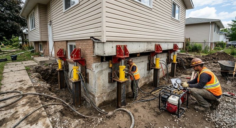 Sinking Foundation Lifting in New Smyrna Beach, FL